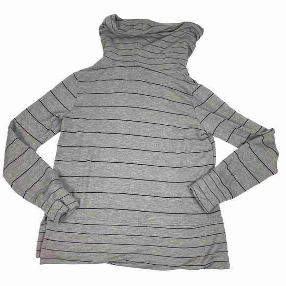Cable & Gauge cowl neck stripe pullover size Small - Picture 2 of 6